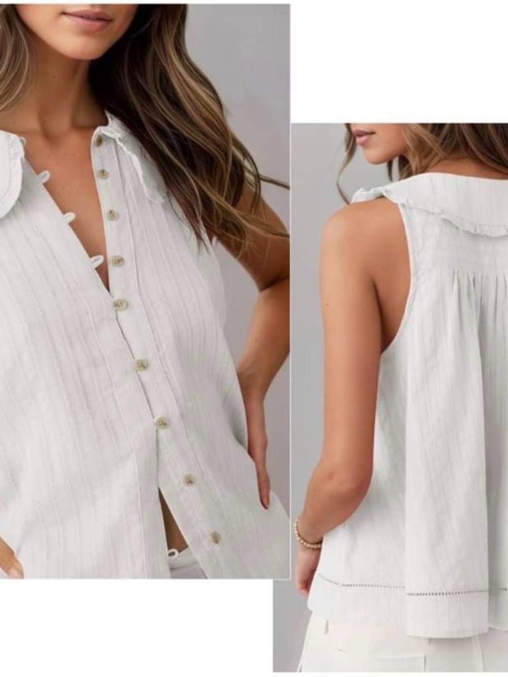 Pilcro Keira Tank shirt blouse size S